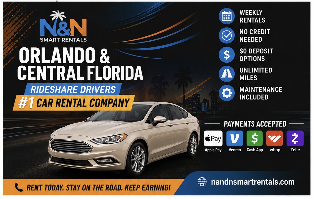 car rental lot