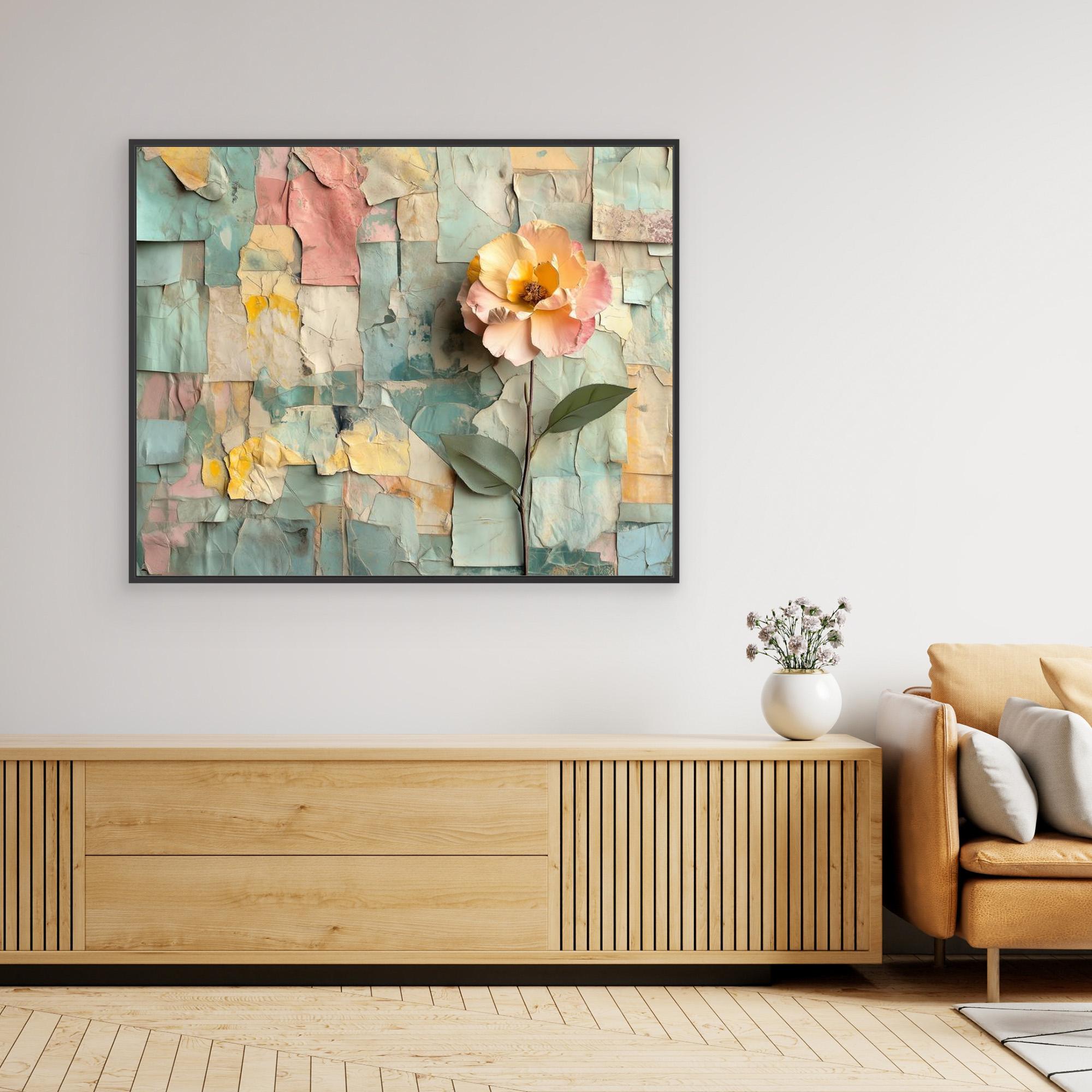 framed botanical wall