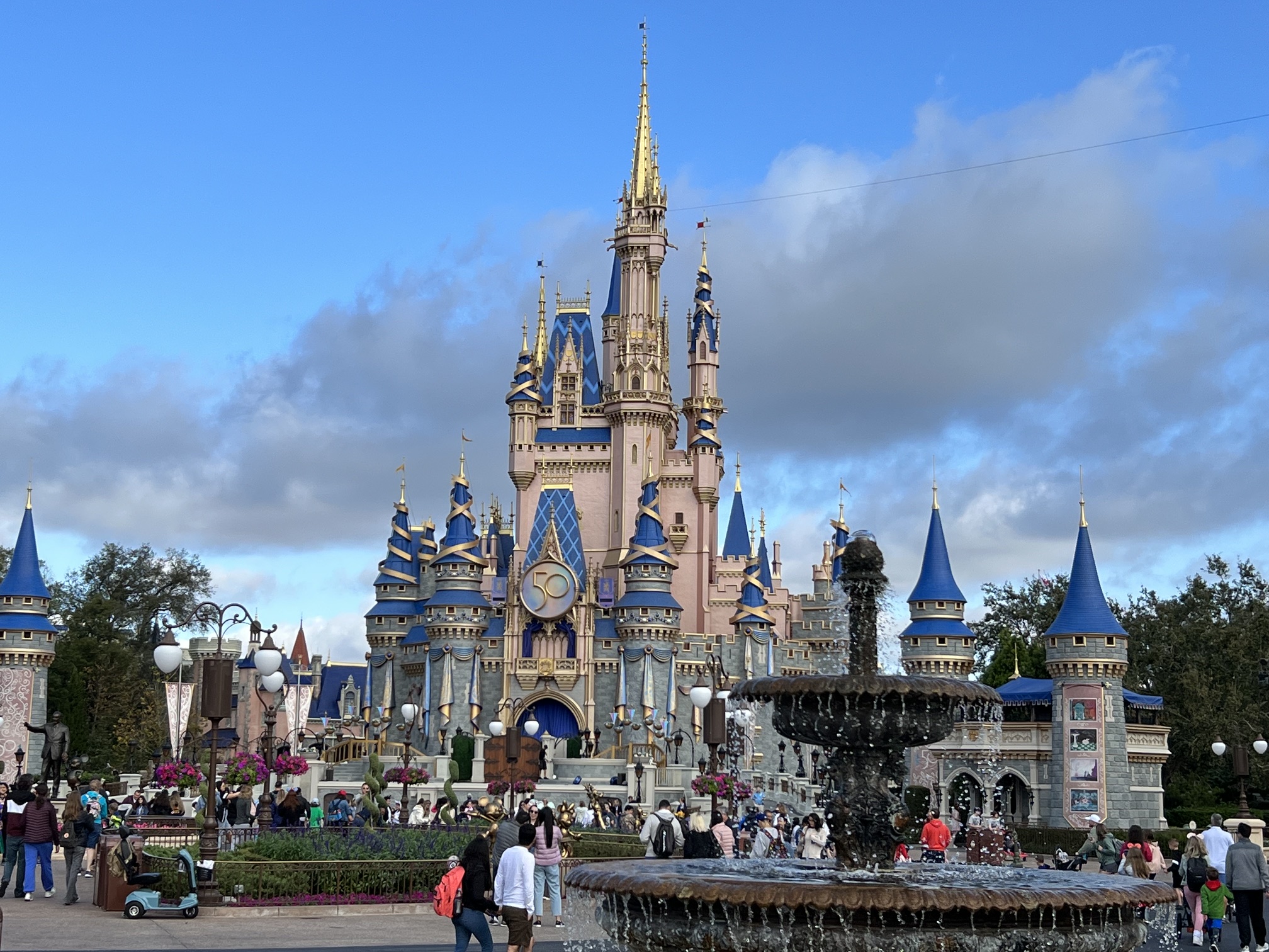 disney castle sunset