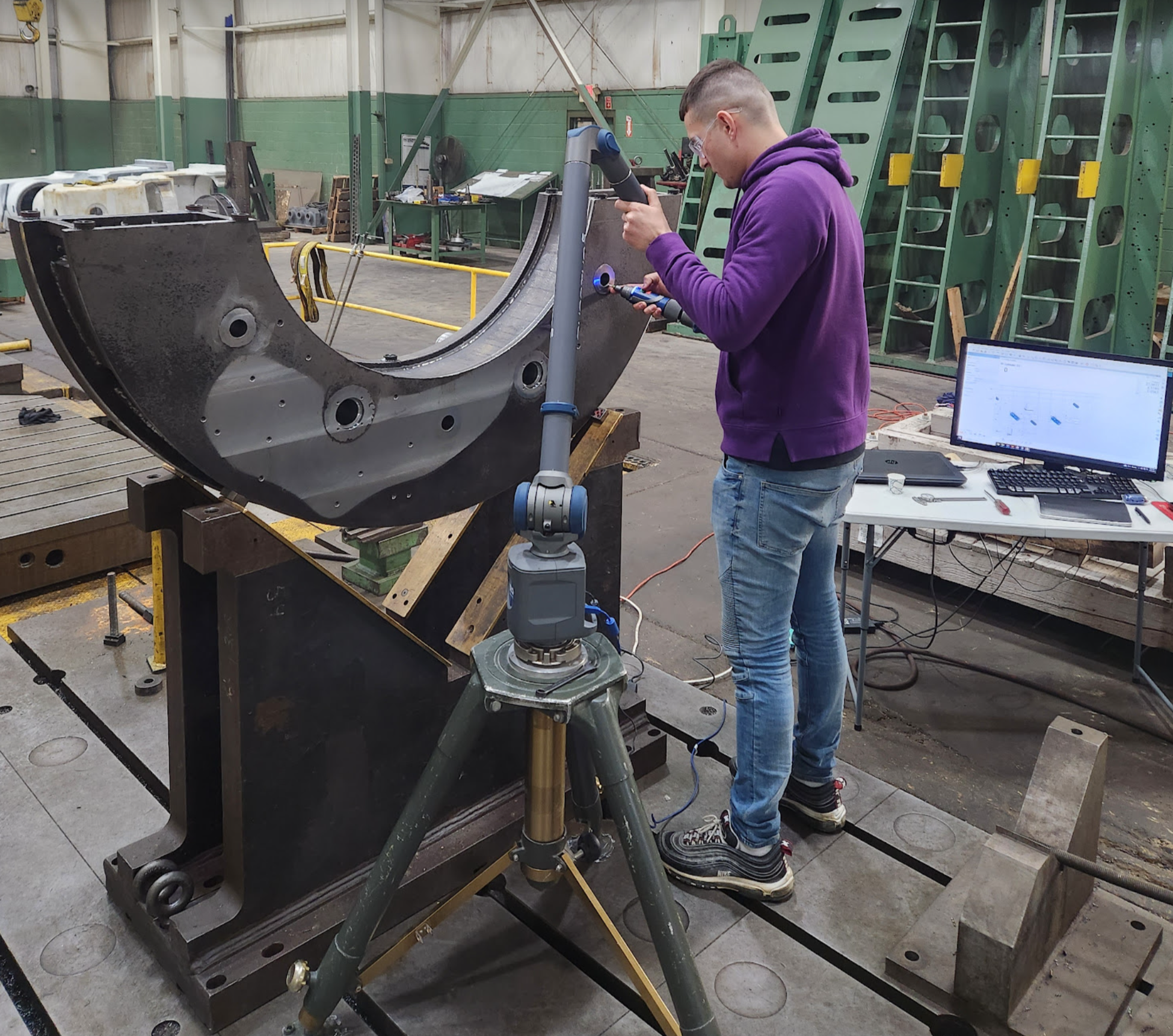 Onsite 3D scanning for Manufacturing CNC machined parts